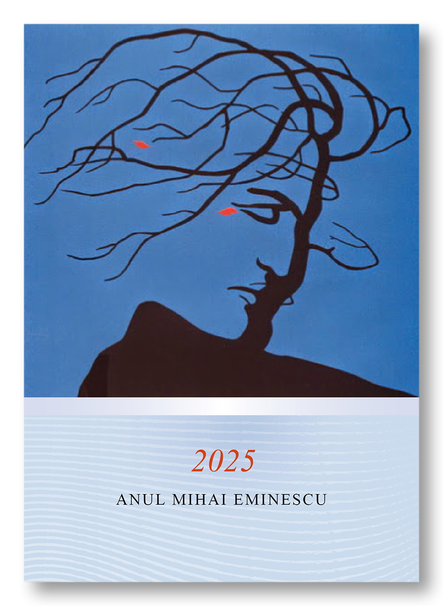 CPMF0188 ”Anul 2025 – Anul Eminescu” (verso carte poștală cu marcă fixă ”Arborele EMINESCU” de Aurel David)