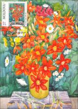 IM0057 "Artă. Natură statică. Buchete de flori." /"Ion Tăbârță. Flori-crini. 2005.", marca MP0736/