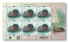 MP1386 ”Faună. Mamifere rozătoare.” (coala ”Nutrie”)