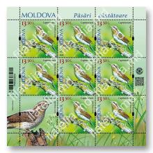 MP1418 „Певчие птицы Молдовы” (лист „Вертишейка. Jynx torquilla.”)