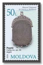 MP1405 „Muzeul Național de Istorie a Moldovei” (marca „Poșetă, Franța, înc. sec. XX, Argint”)