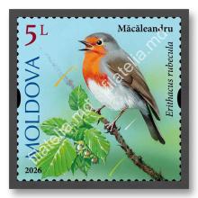 MP1417 „Певчие птицы Молдовы” (марка „Зарянка. Erithacus rubecula.”)
